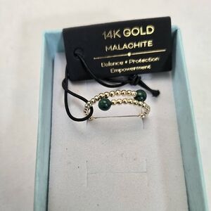 14kt Solid Yellow Gold Beaded Bypass Ring